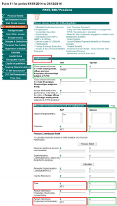 Flat Rate Expenses F11 input ROS Offline application